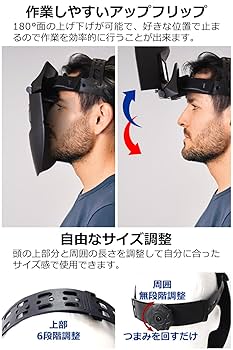 Amazon | 溶接面 自動遮光 溶接マスク 「初めての溶接に！自動で